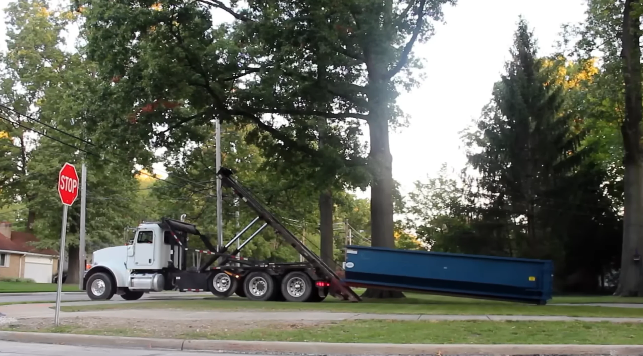 Roll-off dumpster rental residential property New Braunfels TX 78130 same day delivery Comal County